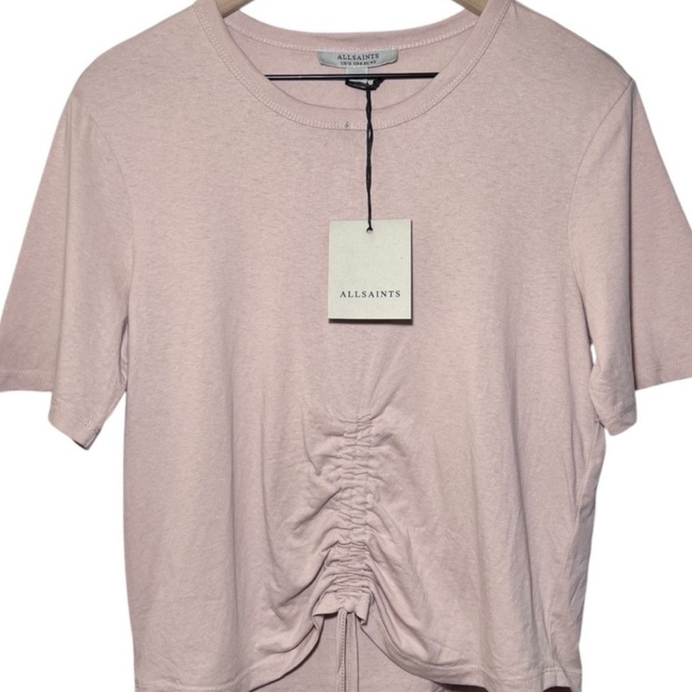 ALLSAINTS Gia Ribbed Long Sleeve T-Shirt - Picture 6 of 6